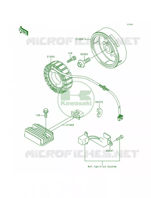Generator Kawasaki MOTOS 250 1996 Ninja 250R  EX250-F10