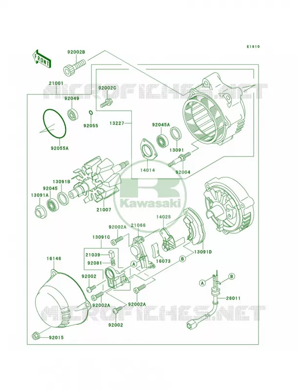 Generator Kawasaki MOTOS 1100 1996 GPZ 1100  ZX1100-E2