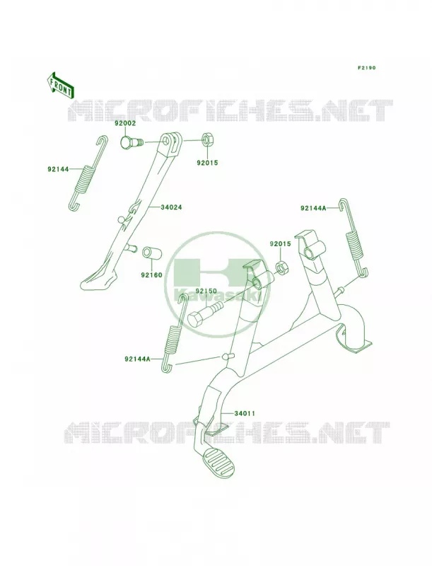 Stands Kawasaki MOTOS 1100 1996 GPZ 1100  ZX1100-E2