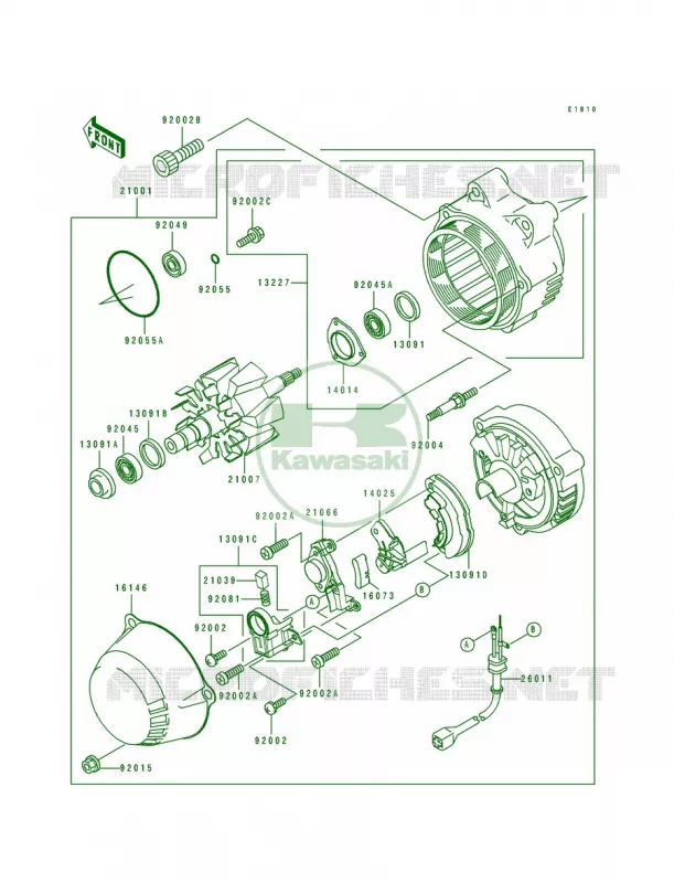 Generator Kawasaki MOTOS 1100 1996 GPZ 1100 ABS  ZX1100-F1