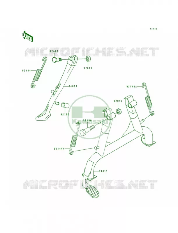 Stands Kawasaki MOTOS 1100 1996 GPZ 1100 ABS  ZX1100-F1