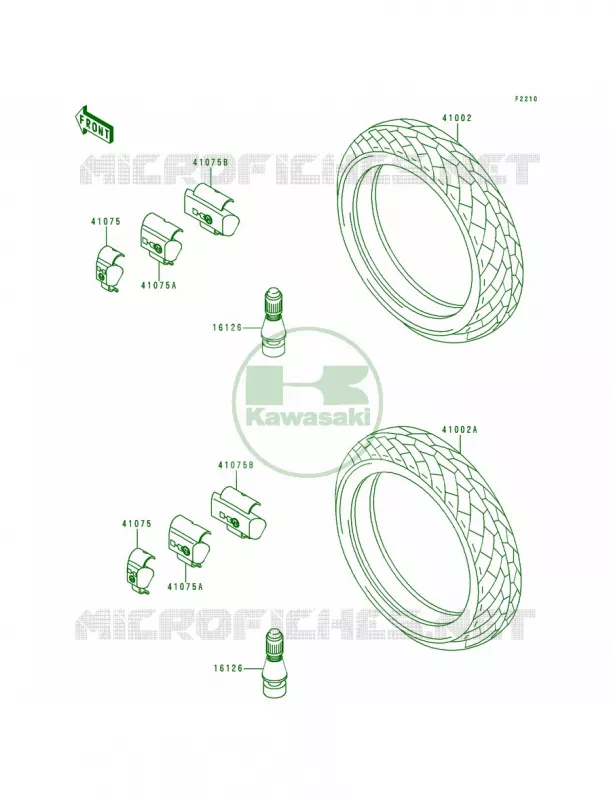 Tires Kawasaki MOTOS 500 1995 Ninja 500  EX500-D2