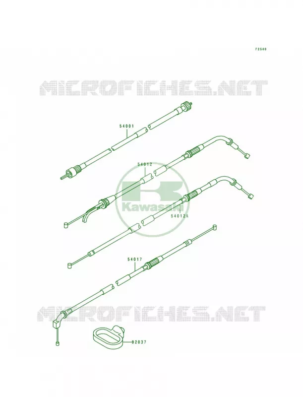 Cables Kawasaki MOTOS 1100 1995 ZR1100 Zephyr  ZR1100-A4