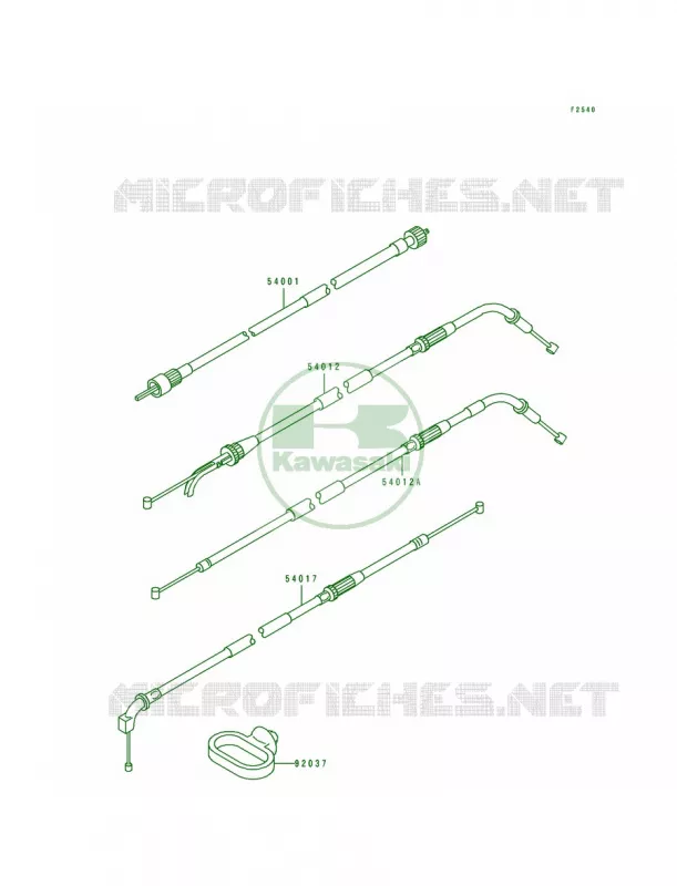 Cables Kawasaki MOTOS 1100 1994 ZR1100 Zephyr  ZR1100-A3