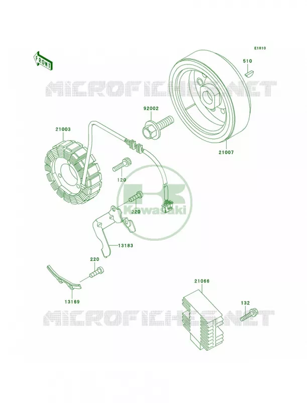 Generator Kawasaki MOTOS 650 1996 KLX650   KLX650-C4