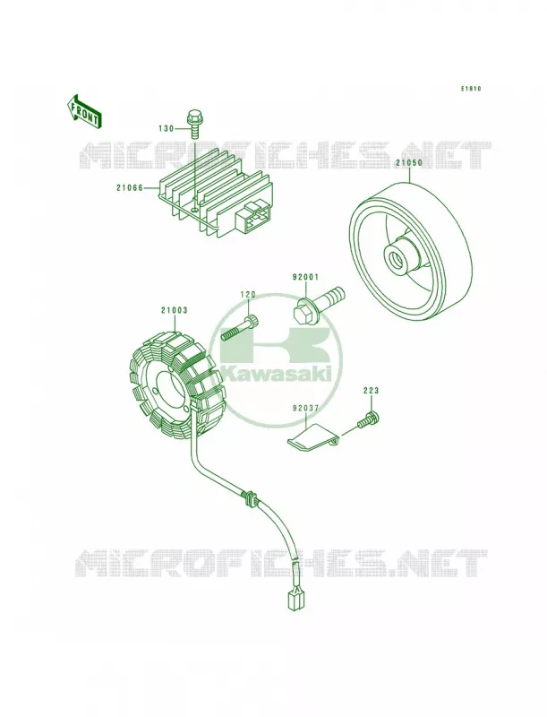 Generator Kawasaki MOTOS 750 1993 Zephyr 750  ZR750-C3