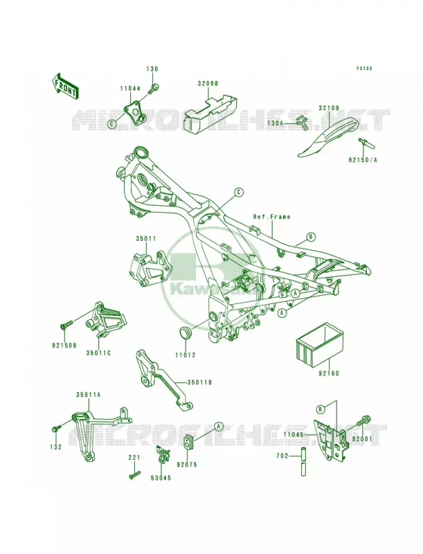 Electro Bracket Kawasaki MOTOS 250 1992 Ninja 250R  EX250-F6