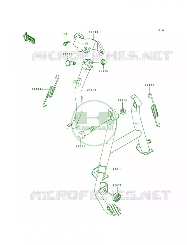 Stands Kawasaki MOTOS 500 1992 EX500  EX500-A6