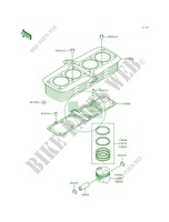 CylinderPistons pour Kawasaki ZR1100 Zephyr 1992