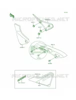 Side CoverChain CaseZR550 B4 pour Kawasaki Zephyr 1992