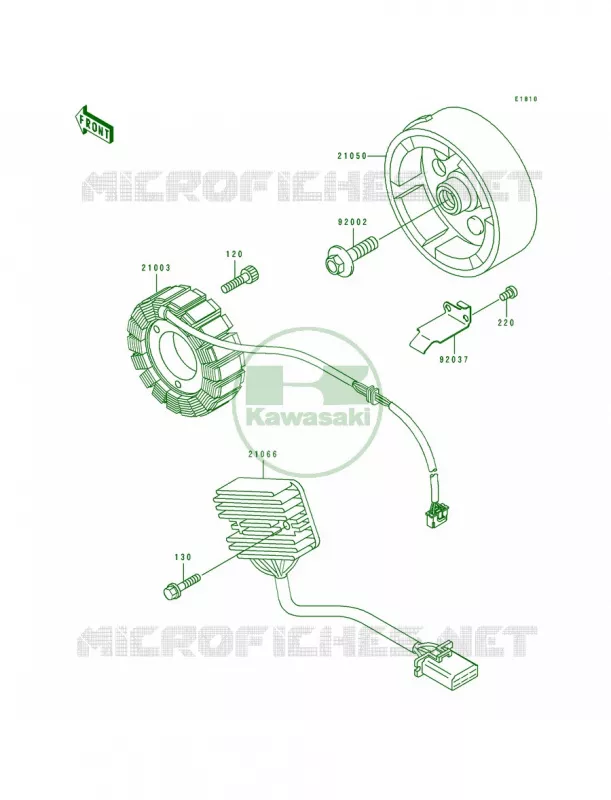 Generator Kawasaki MOTOS 500 1991 EX500  EX500-A5