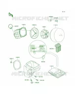 Air Cleaner pour Kawasaki KLX650R 1996
