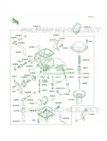 Carburetor pour Kawasaki KLX650R 1996