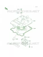 Cylinder Head Cover pour Kawasaki KLX650R 1996
