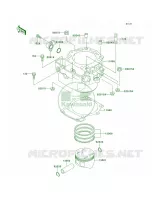 CylinderPistons pour Kawasaki KLX650R 1996