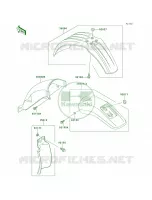 Fenders pour Kawasaki KLX650R 1996