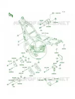 Frame Fittings pour Kawasaki KLX650R 1996