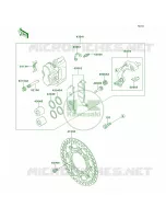 Front Brake pour Kawasaki KLX650R 1996