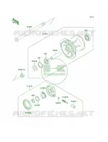 Front Hub pour Kawasaki KLX650R 1996