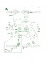 Fuel Tank pour Kawasaki KLX650R 1996