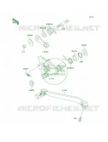 Gear Change Mechanism pour Kawasaki KLX650R 1996
