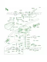 Handlebar pour Kawasaki KLX650R 1996