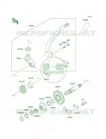 Kickstarter Mechanism pour Kawasaki KLX650R 1996