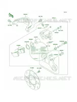 Rear Brake pour Kawasaki KLX650R 1996