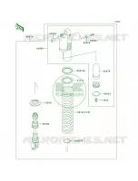 Shock Absorbers pour Kawasaki KLX650R 1996
