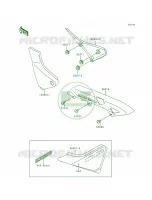 Side CoverChain CaseZR550 B4 pour Kawasaki Zephyr 1991