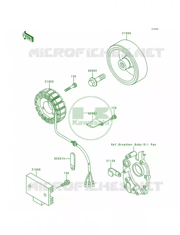 Generator Kawasaki MOTOS 550 1991 Zephyr  ZR550-B2