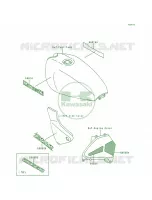 DecalZR550 B3B4 pour Kawasaki Zephyr 1990