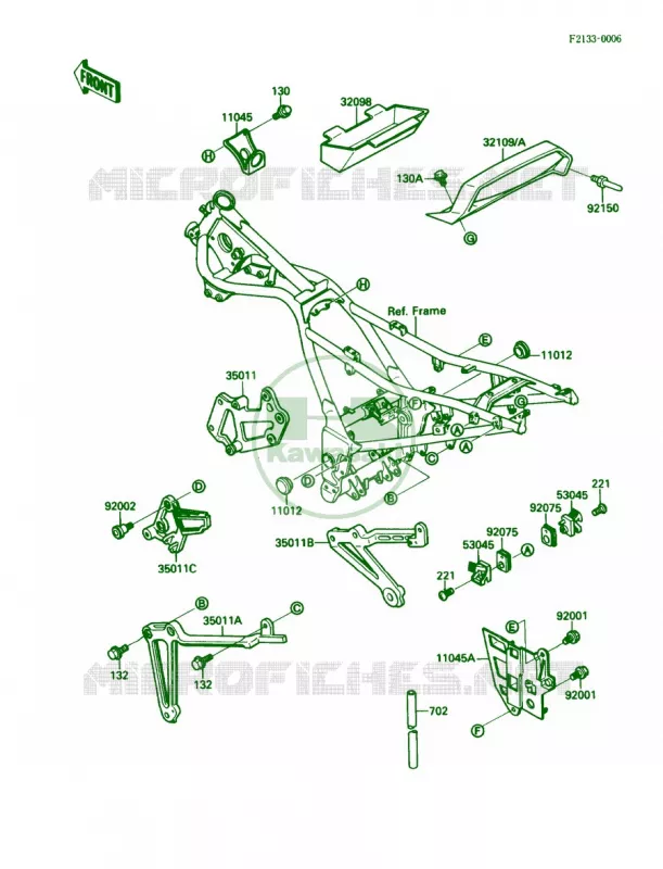 Electro Bracket Kawasaki MOTOS 250 1989 Ninja 250R  EX250-F3