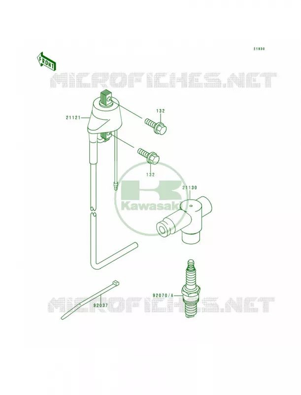 Ignition System Kawasaki MOTOS 200 1995 KDX200  KDX200-H1