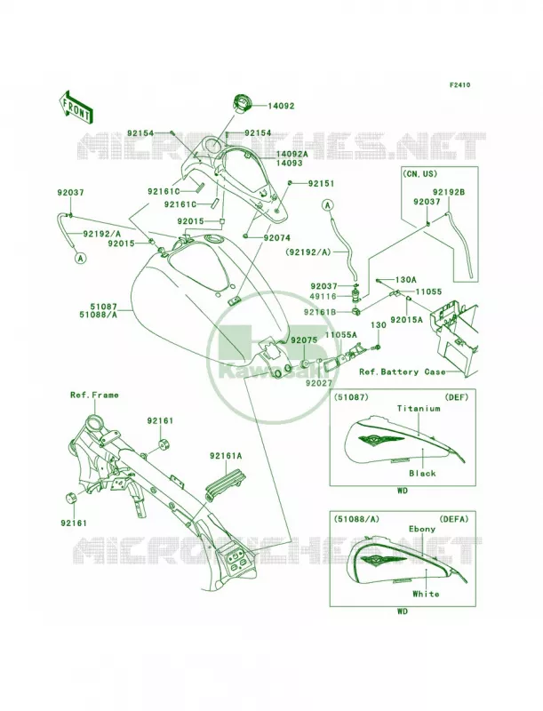 Fuel Tank Kawasaki MOTOS 1700 2014 Vulcan 1700 Nomad ABS  VN1700DEF