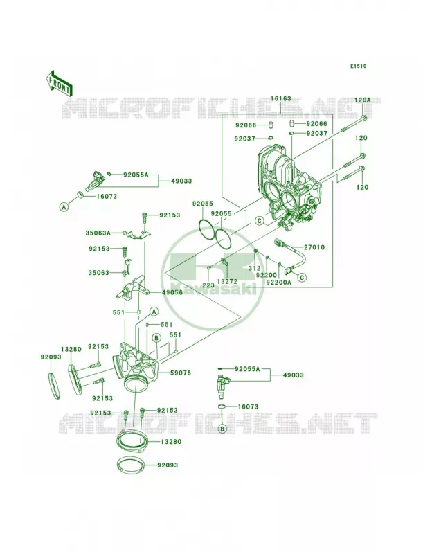 Throttle Kawasaki MOTOS 1700 2014 Vulcan 1700 Nomad ABS  VN1700DEF