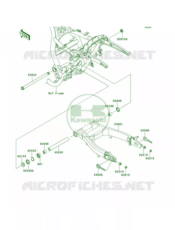 Swingarm Kawasaki MOTOS 1700 2013 Vulcan 1700 Vaquero  VN1700JDFA